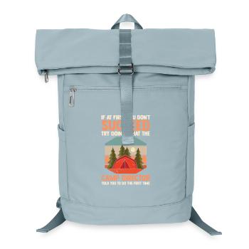 Camping Bonfire Camp Life Forest Camper - Laptop Backpack - ice blue - Front