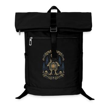 Baba Yaga Hütte - Laptop-Rucksack  - Schwarz - Vorne