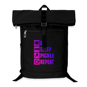 Pickleball Scene Idea for Pickleball Player Fans - Laptop Backpack - black - Front