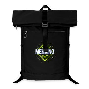Mehring Mosel Retro Weintrauben Vintage Souvenir - Laptop-Rucksack  - Schwarz - Vorne