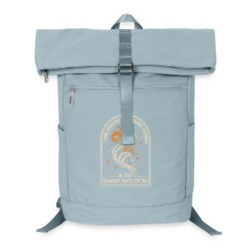 Skeleton Gothic Flowers | Dark Academia Quote - Laptop Backpack - ice blue - Front