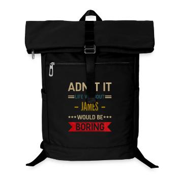 Admit It Life Without James Would Be Boring James - Laptop Backpack - black - Front