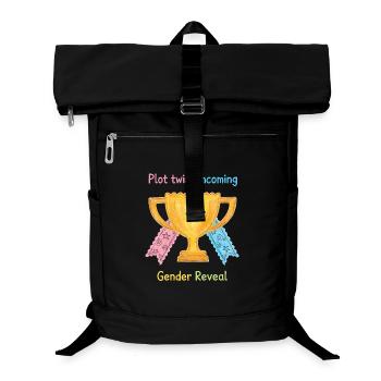 Révélation du sexe : rebondissement : baby shower à venir - Sac à dos ordinateur - noir - Devant