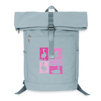 Gänse Silhoetten Retro-Grafik Frauen Und Mädchen - Laptop-Rucksack  - Eisblau - Vorne