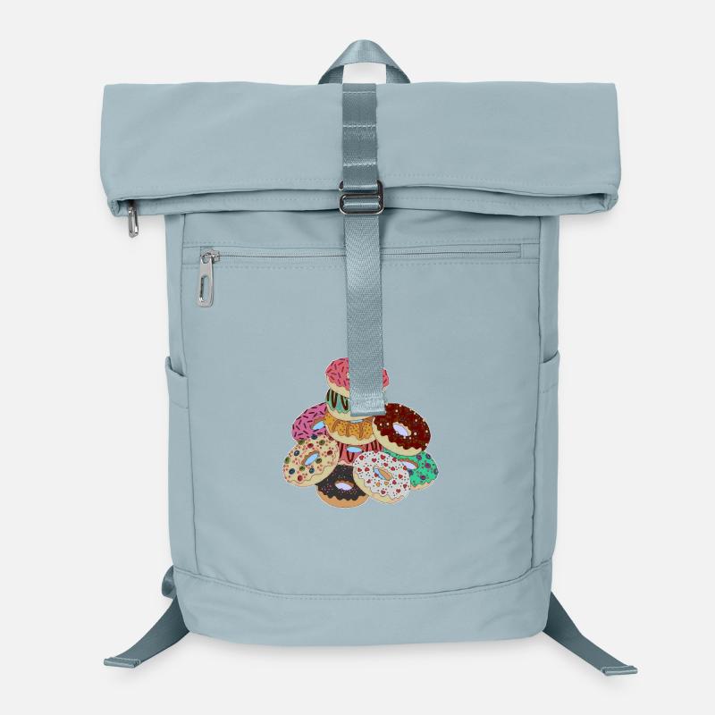 Pyramid of Rainbow Donuts Laptop Backpack