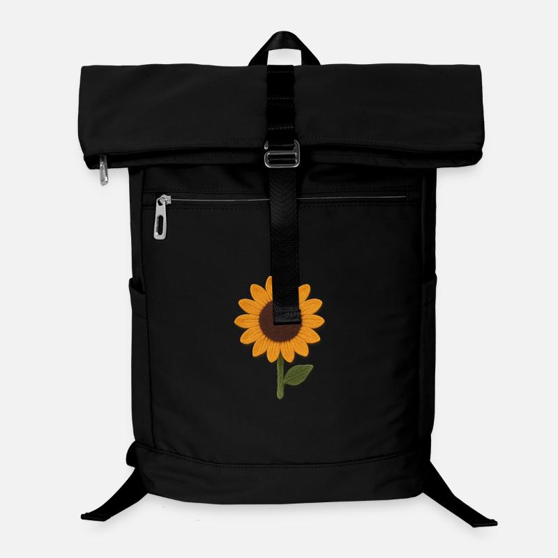 Feutre Tournesol Texture Art - Sac à dos ordinateur - noir