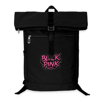 Black pink - Laptop Backpack - black - Front