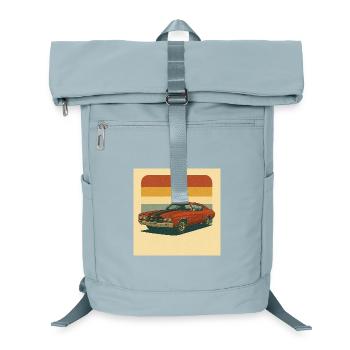 Vintage Muscle Car Retro Design - Laptop-Rucksack  - Eisblau - Vorne