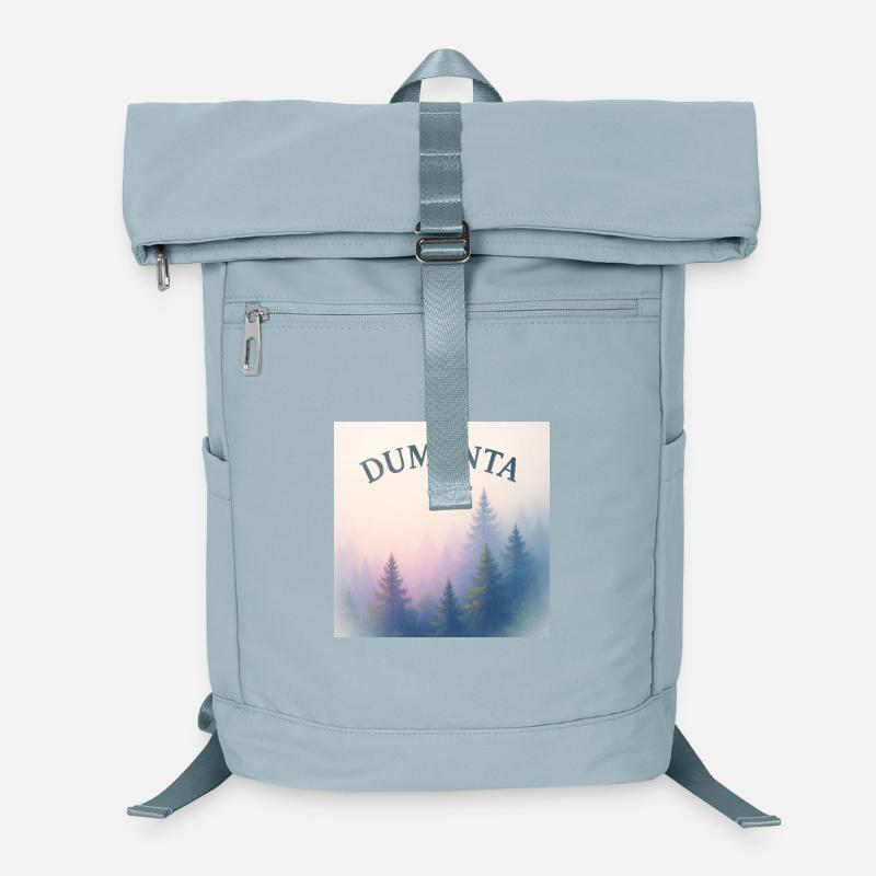 Forest landscape with Dumenta lettering Laptop Backpack