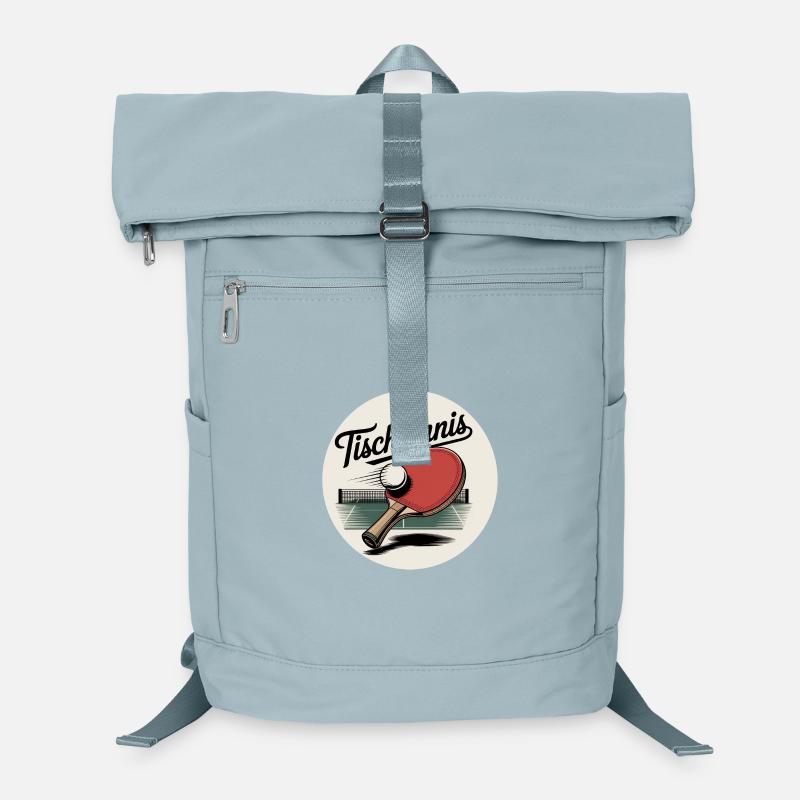 Table Tennis Retro Racket Laptop Backpack