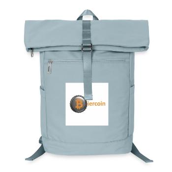 BierCoin Bitcoin Logo - Laptop-Rucksack  - Eisblau - Vorne