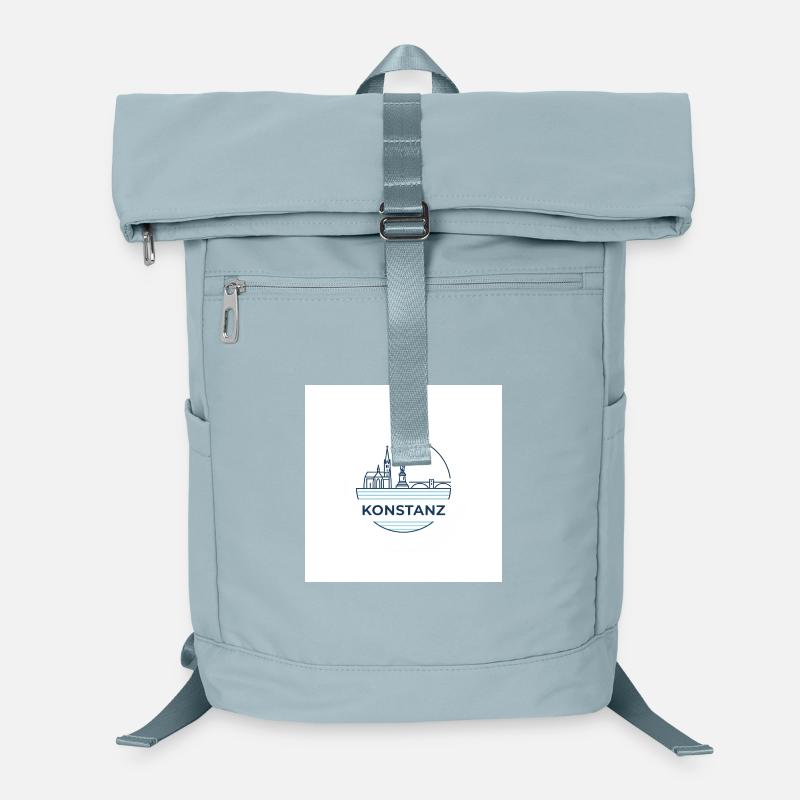 Konstanz Skyline Bodensee Emblem Laptop-Rucksack 