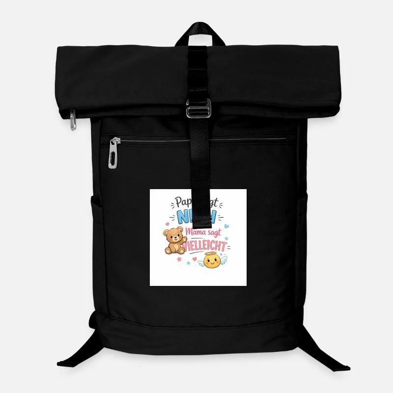 Papa sagt Nein Mama sagt Vielleicht - Laptop-Rucksack - Schwarz