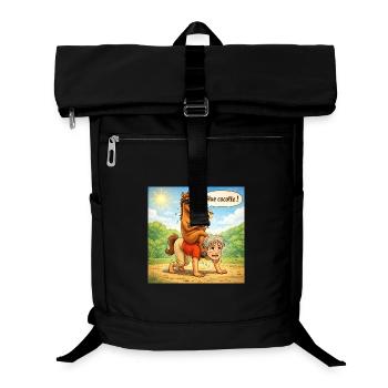 Reversal of horse - male roles - Laptop Backpack - black - Front