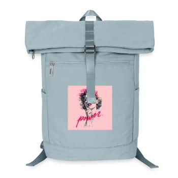 Female Power Illustration - Laptop-Rucksack  - Eisblau - Vorne