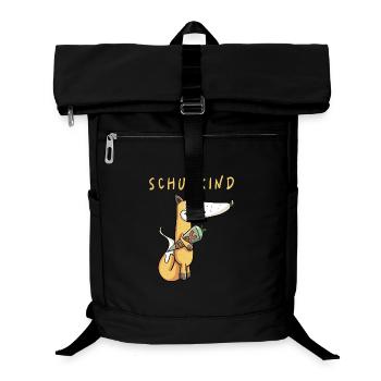 Schulkind Schlaufuchs mit Schultüte I Einschulung - Laptop-Rucksack  - Schwarz - Vorne