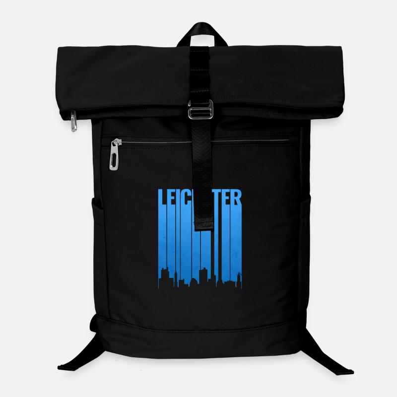 Leicester Skyline Blau Gradient Laptop-Rucksack 