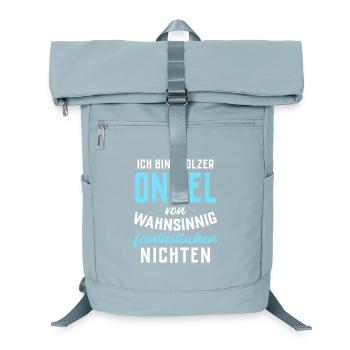 Stolzer Onkel von wahnsinnig fantastischen Nichten - Laptop-Rucksack  - Eisblau - Vorne