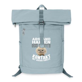 Knoblauch Abstand halten Geschenk - Laptop-Rucksack  - Eisblau - Vorne