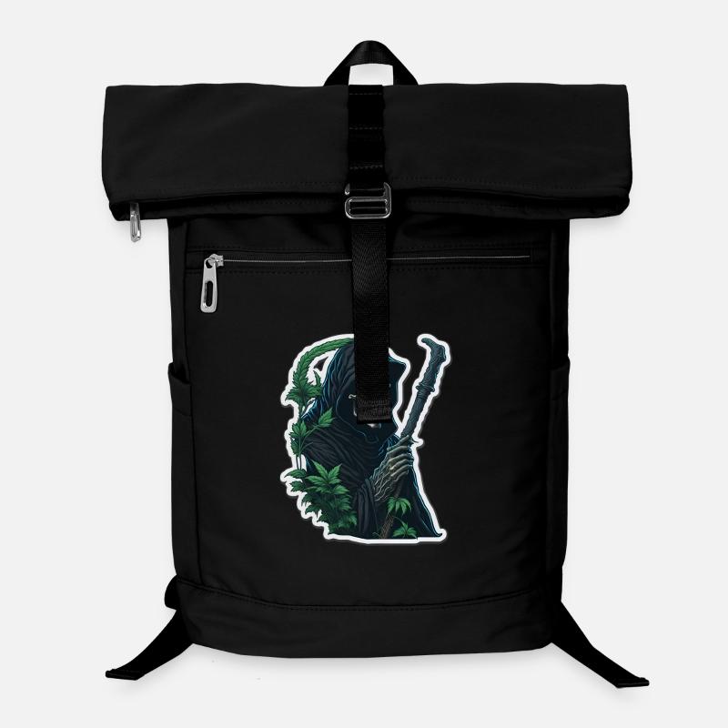 Sensenmann mit Gras Laptop-Rucksack 