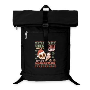 Ugly Christmas Sweater - Laptop Backpack - black - Front