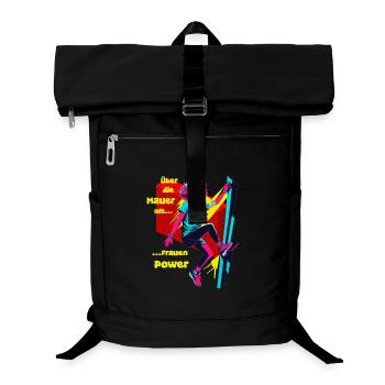 De l’autre côté du mur avec le pouvoir des femmes - Sac à dos ordinateur - noir - Devant