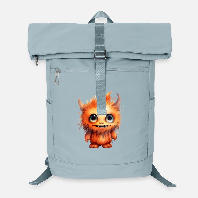 Flammenfell Freund Monster Laptop-Rucksack 
