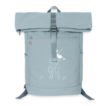 Violinist Drawing - Laptop Backpack - ice blue - Front
