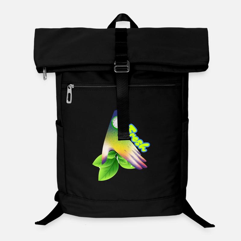 Design der frischen Gradient-Blattuhr Laptop-Rucksack 
