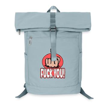 Doigt du milieu Baise Vous Doigt Puant Conception - Sac à dos ordinateur - bleu glacier - Devant