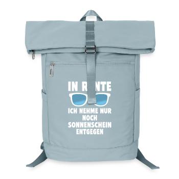 Retraité, je n’accepte que le soleil - Sac à dos ordinateur - bleu glacier - Devant