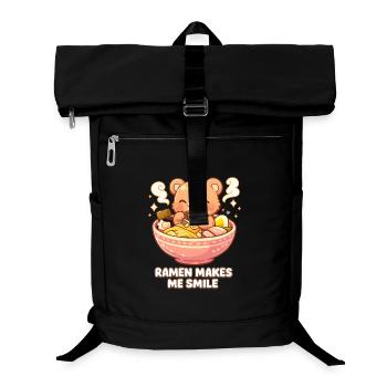 Kanagawa Wave Ramen Bowl Kawaii Japanese - Laptop-Rucksack  - Schwarz - Vorne