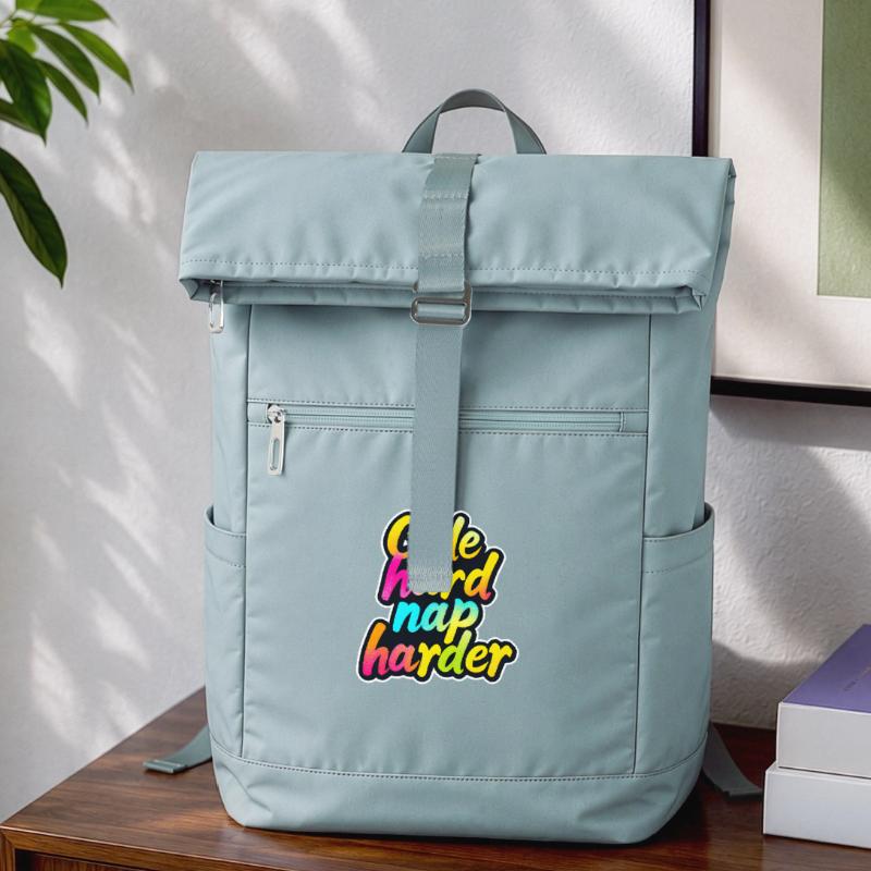 Code Hard Nap Harder Funny Programmer Tee Laptop Backpack