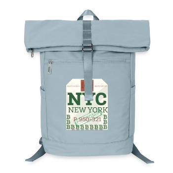 NYC Fetter Passstempel - Laptop-Rucksack  - Eisblau - Vorne