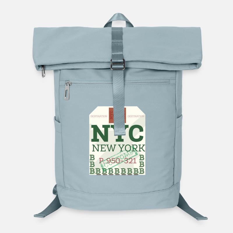 NYC Fetter Passstempel Laptop-Rucksack 
