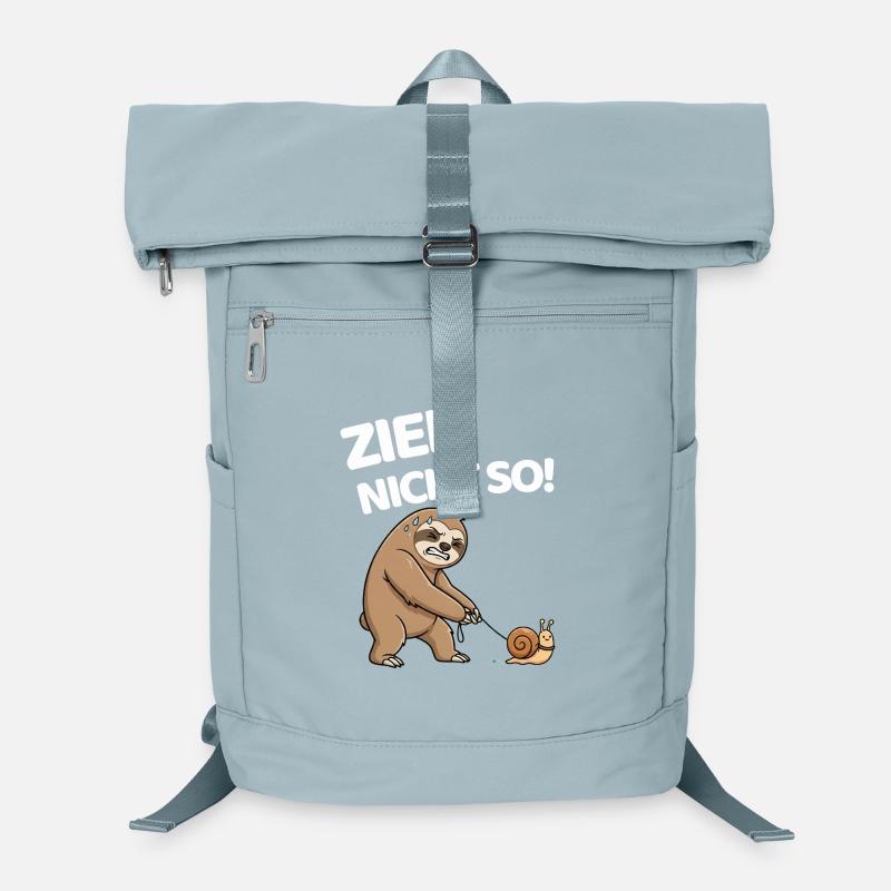 Don't pull so sloth with snail Laptop Backpack