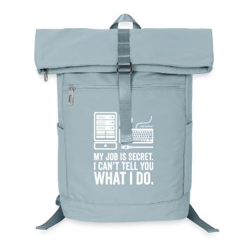 Mon travail est secret – Design pour les nerds en informatique - Sac à dos ordinateur - bleu glacier - Devant