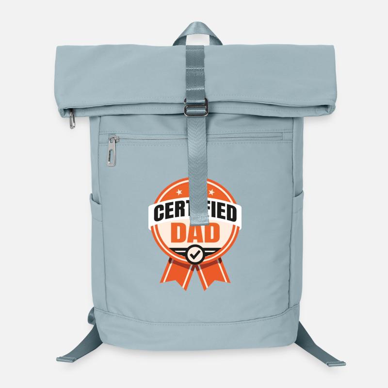 Certified Dad – Funny Father Design Laptop-Rucksack 