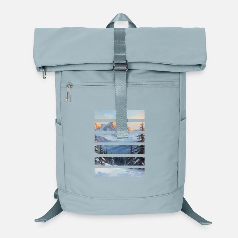Layered mountain horizon Laptop Backpack
