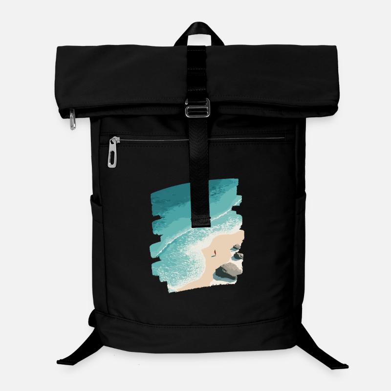 Strand Meer Palmen Laptop-Rucksack 