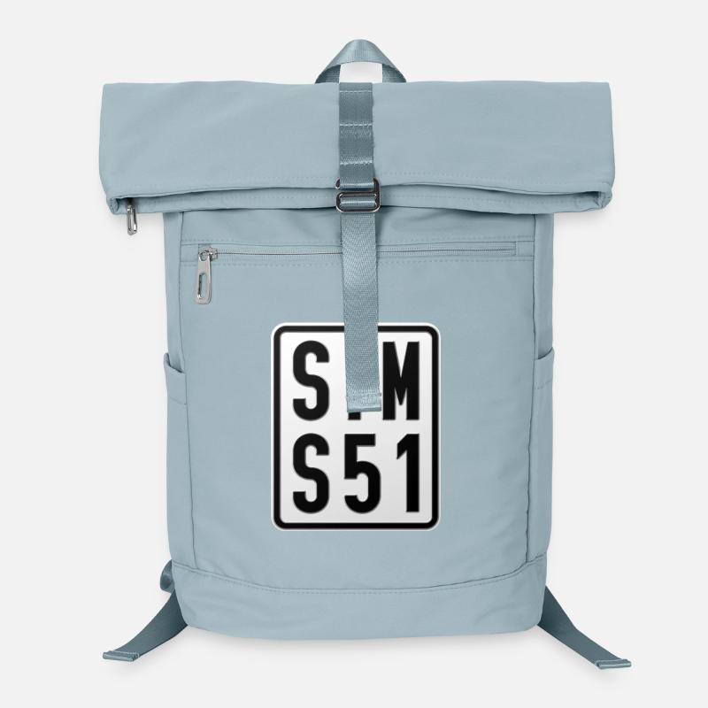 Simson S51 Moped Kennzeichen Laptop-Rucksack 