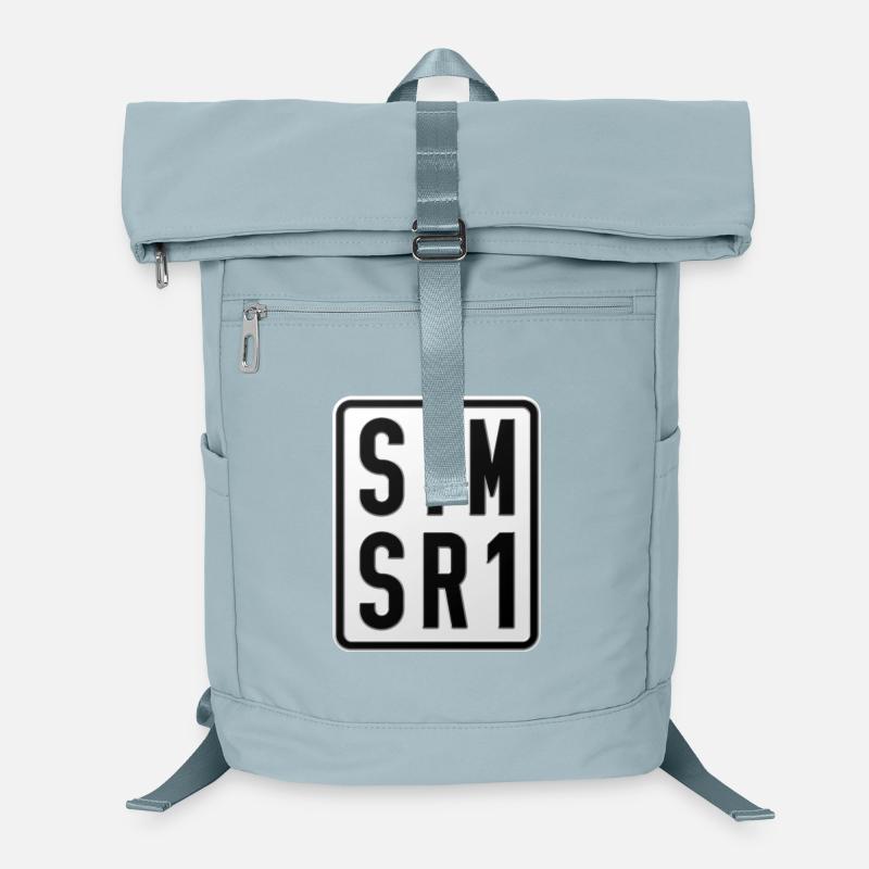 Simson SR1 Moped Kennzeichen Laptop-Rucksack 