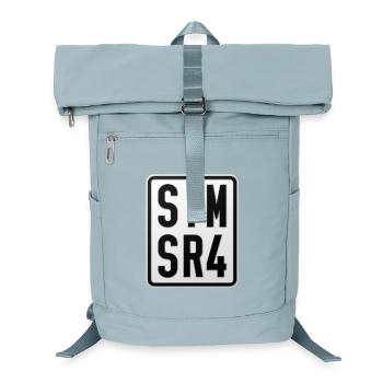 Simson SR4 Moped Kennzeichen - Laptop-Rucksack  - Eisblau - Vorne