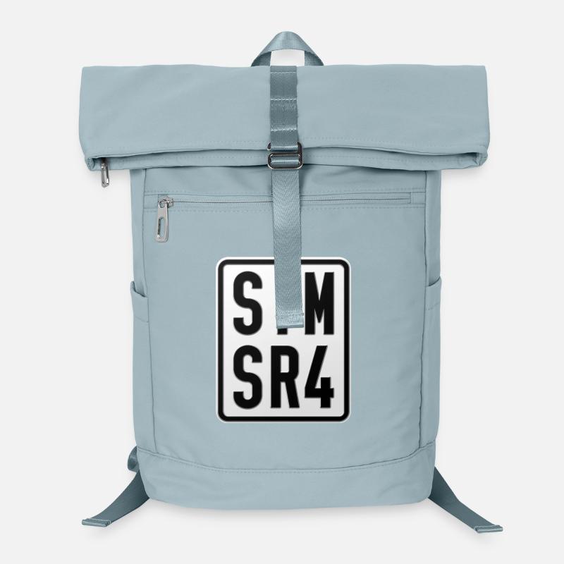 Simson SR4 Moped Kennzeichen Laptop-Rucksack 