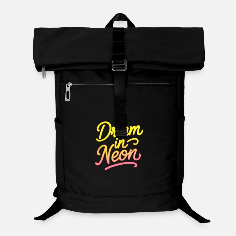 Rêve en écriture néon néon Sac à dos ordinateur