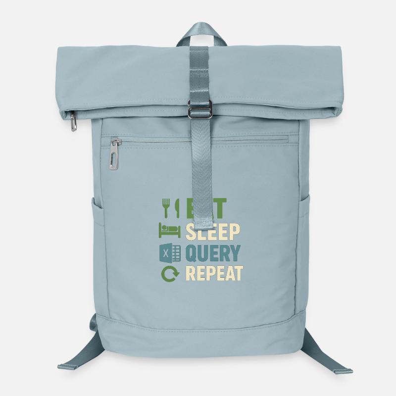 Requête Manger Sommeil Répéter Sac à dos ordinateur