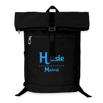 Husie – Malmö Sky Blue Design - Laptop Backpack - black - Front