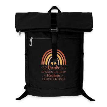 Erzieherin Danke Abschied Kita Kindergarten  - Laptop-Rucksack  - Schwarz - Vorne