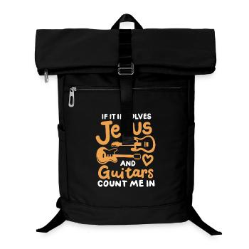 Gitarren Gitarrenspieler Christ - Laptop-Rucksack  - Schwarz - Vorne