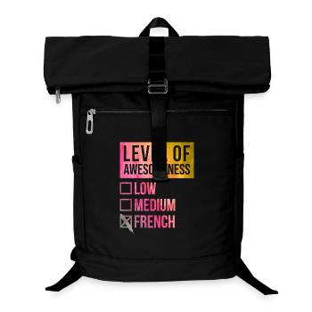 Französisch - Laptop-Rucksack  - Schwarz - Vorne